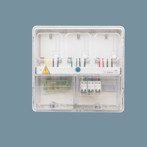 08A1D上下結構8表位透明電表箱